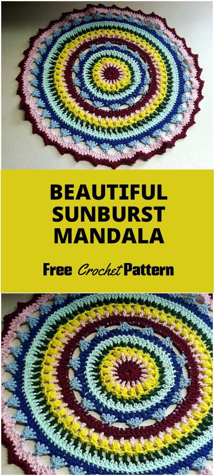praise-worthy sunburst crochet mandala